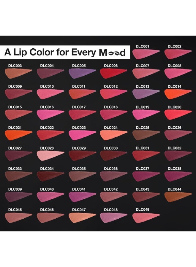 دازلير أحمر شفاه دازلر سريع الجفاف يدوم طوال اليوم | مرطب بزبدة الكوكوم | لا يترك أثراً ولا يتلطخ | يدوم حتى 8 ساعات | أحمر شفاه سائل للنساء | QDLC003 | 6 غرام - Image 2